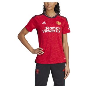 Adidas Kvinde Kortærmet T-shirt Hjem Manchester United Fc 23/24 Rød S