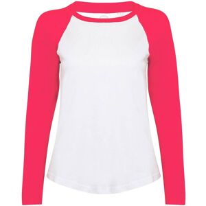 Skinni Fit Skinnifit langærmet baseball T-shirt med lange ærmer til kvinder/damer
