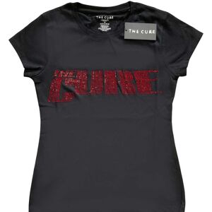 The Cure Dame/Ladies T-shirt med logo med udsmykket logo