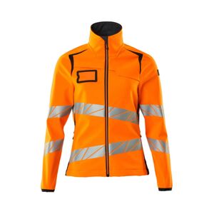 Mascot  Accelerate Safe Softshell jakke 19012-143 Dame - Hi-Vis Orange-Mørk Marine