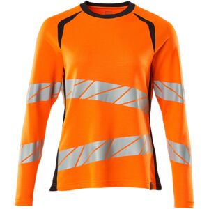 Mascot  Accelerate Safe T-shirt, langærmet 19091-771 Dame - Hi-Vis Orange-Mørk Marine