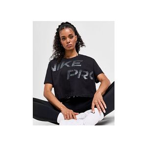 Nike Training Pro Graphic Crop T-Shirt, Black