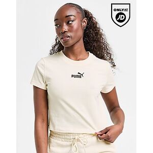 Puma Small Logo Baby Crop T-Shirt, White