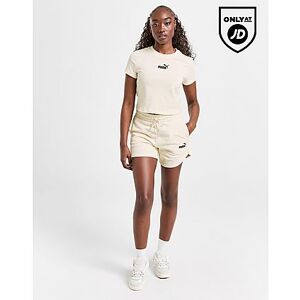 Puma Logo Fleece Shorts, White