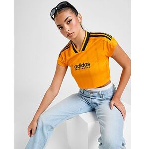 adidas Crop Football Top, Orange