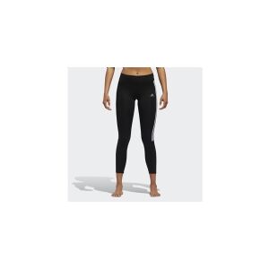 Adidas Running 3-Stripes Tights, Hunstik, Voksen, Sort, Hvid, Sport, 83% polyester, 17% elastane, Machine wash cold delicate cycle  Do not bleach  Do not tumble dry  Do not iron  Do not dry clean ...