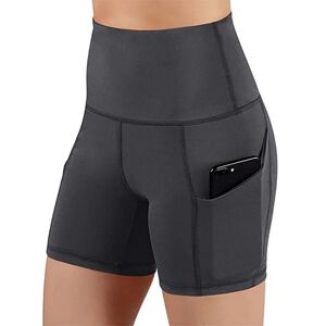 Xatilo Kvinder Sportsbukser Korte Bukser Yoga Shorts Casual Fitness Dark gray,XL