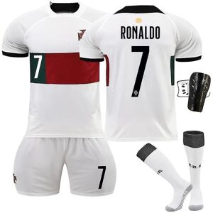 Galaxy VM 2022 Portugal Lag #7 Ronaldo fotbollströja fotbollströja 28 (150-160 cm) 16 (90-100 cm)