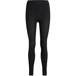 FALKE ESS Women Wool Tech. Long tights, Size XS, Black, virgin wool mix Sweat wicking, fast drying, warm, protection in cold to very cold temperatures, ideal for ski