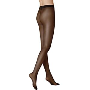 KUNERT Women's Tights, Satin Look, Transparent, Shiny, 20 denier, Black (Black)