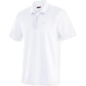 Maier Sports Men’s Ulrich Polo Shirt, white, xxl