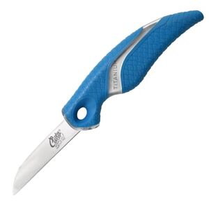 Cuda Titanium Bonded Bait Knife Blue, 2.5-Inch