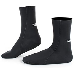 Seac Unisex-Erwachsene Standard 2.5 mm Neopren Tauchsocken, Schwarz, S