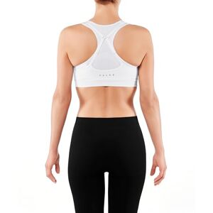 FALKE ESS Women Cross Back Medium Support sports bra, Size S, White, polyamide mix Sweat wicking, fast drying