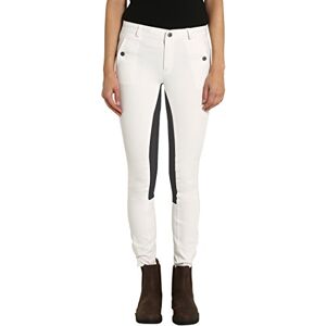 Ultrasport Women's Riding Breeches with Alos Full Seat White/Anthracit, Size 72 (27 Inches Waist/34 Inches Length)