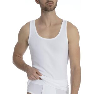 CALIDA Men's Sleeveless Vest White Weiß (weiss 001) Small