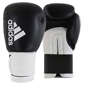 adidas Unisex Hybrid 100 Black/White 12 oz; Adih100 Boxing Gloves, Black/White, oz EU