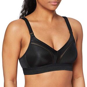 TriAction Triumph Damen Bustier Sport-BH  Workout N, Einfarbig, Schwarz, 90D (Herstellergröße: Taille fabricant : 40D)