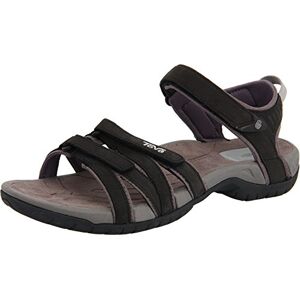 Teva Women's Tirra Leather W's Peeptoe Sandals, black, 36 EU