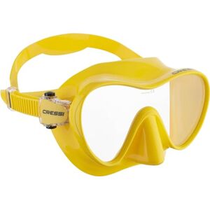 Cressi F1 Frameless Mask for Diving and Snorkelling Sizes L S, yellow, l