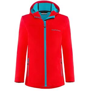 Black Crevice Children's Softshell Jacket, red, 128