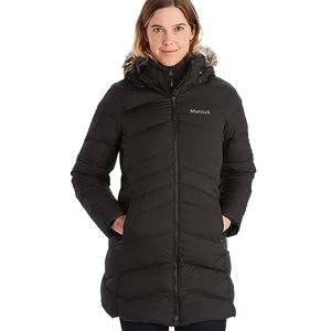 Marmot Women's Wm's Montreal Coat Lightweight Down Jacket, 700 Fill-Power, Warm Parka, Winter Coat, Water-Repellent, Windproof, black, s