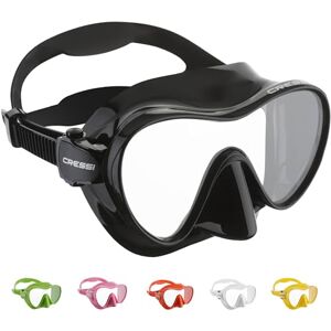 Cressi F1 Frameless Mask for Diving and Snorkelling Sizes L S, black, l