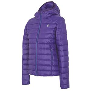 4F 4 °F Women's Down Jacket with Hood Padded Jacket, Womens, Daunenjacke mit Kapuze, purple, S