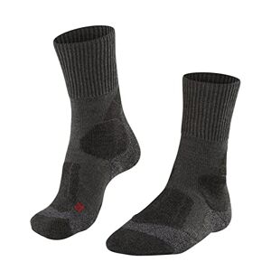 FALKE Women's Hiking Socks, TK1 Adventure, Wool, 1 Pair, Grey (Asphalt Melange 3180), 6-7