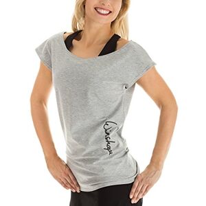 WINSHAPE Hape Winston WTR12 Zalena Fitness Workout Dance Women's T-Shirt, Womens, Damen Dance-Shirt WTR12 Freizeit Fitness Workout, grey melange, L