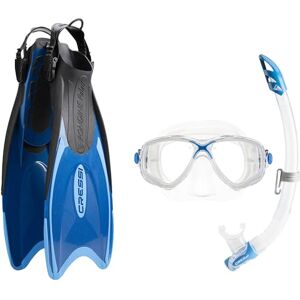 Cressi Schnorchel-Sets Palau Marea Bag, Blau/Azurblau, XS/S, CA122635