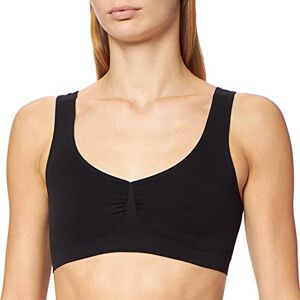 Trigema Women's Sports Bra (512311) Black (Black 008) Plain, size: xxl