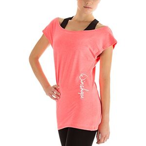 WINSHAPE Hape Winston WTR12 Zalena Fitness Workout Dance Women's T-Shirt, Womens, Damen Dance-Shirt WTR12 Freizeit Fitness Workout, Neon Coral, M