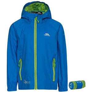 Trespass Qikpac Jacket, Cobalt, 5/6, Kompakt Zusammenrollbare Wasserdichte Jacke für Kinder / Unisex / Mädchen und Jungen, 5-6 Jahre, Blau