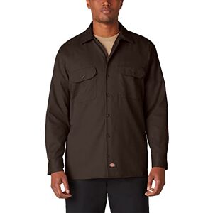 Dickies Herren Regular Fit Freizeit Hemd Long/S Work Shirt, Gr. X-Large, Braun (Dark Brown DB)