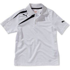 PUMA Spirit Children's Polo Shirt white-black Size:128