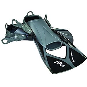 Aqua Sphere Aquasphere Zip VX Schwimmen Training Fin Trainingsflossen, schwarz/Grau, S