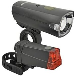 Fischer Battery LED Lighting Kit, 12 Lux Front Light, LED Rear Light, 50,000 Hours Life