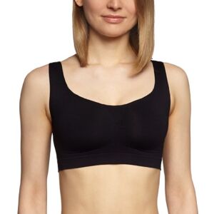 belly cloud Women's Functional Underwear, Seamless Bustier, Black (Black)