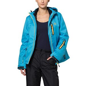 Ultrasport Women's Functional Alpine Outdoor Jacket Softshell Serfaus with Ultraflow 10,000 and  Advanced 3 in 1 All-Weather Functional Jacket for Outdoor, Ski/Snowboard, Leisure Jacket with Multiple Pockets, Waterproof, Windproof and Breathable, blue, XS