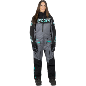 FXR Heldragt  Maverick F.A.S.T. Insulated Dame, Sort/Mid Grå Heather/Mint Fade