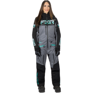 FXR Heldragt  Maverick Lite Dame, Sort/Mid Grå Heather/Mint Fade  M