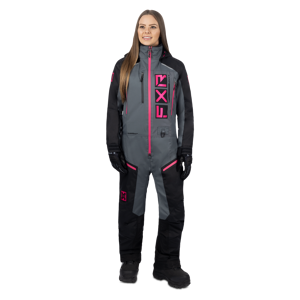 FXR Heldragt  Recruit F.A.S.T. Insulated Dame, Sort/Koksgrå/Fuchsia  L