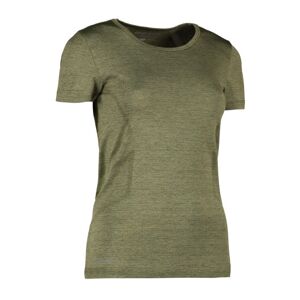 Geyser Dame Sømløs T-Shirt, G11020, Oliven Melange, Str. 3xl