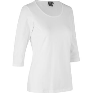 Stretch Dame T-Shirt 3/4-Ærmet XS Hvid