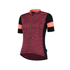 Rogelli Charm 2.0 Lady Cykeltrøje, Black/coral, Large - Dame - Rød