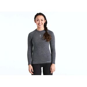 Specialized Merino Seamless Ls Dame Base Layer, Grey, L/xl - Dame - Grå