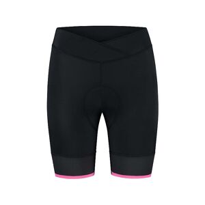 Rogelli Select Lady Cykelshorts, Black/pink, Large - Dame - Pink / Sort