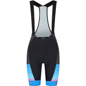 Rogelli Impress Ii Bib Cykelshorts, Black/pink/blue, Xs - Dame - Blå / Sort