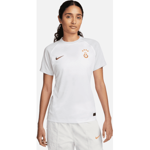 Kortærmet Galatasaray 2023/24 Away-Nike Dri-FIT-fodboldtop til kvinder - hvid hvid XS (EU 32-34)